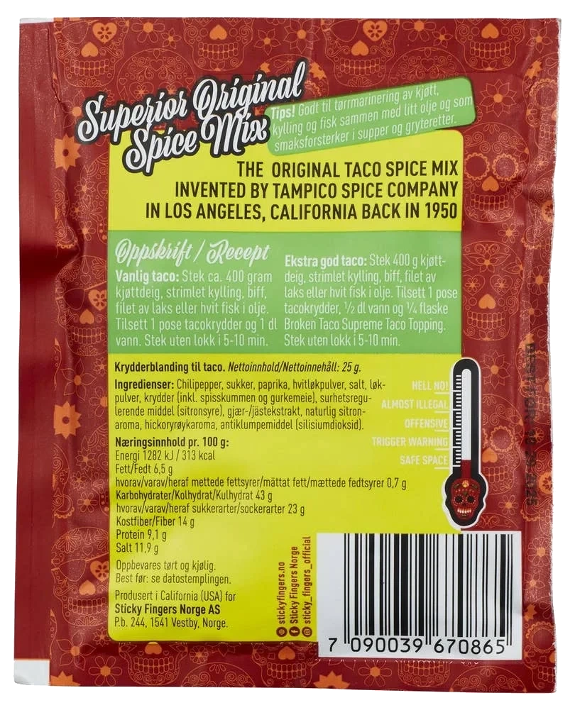 Broken Taco Authentic Spice Mix