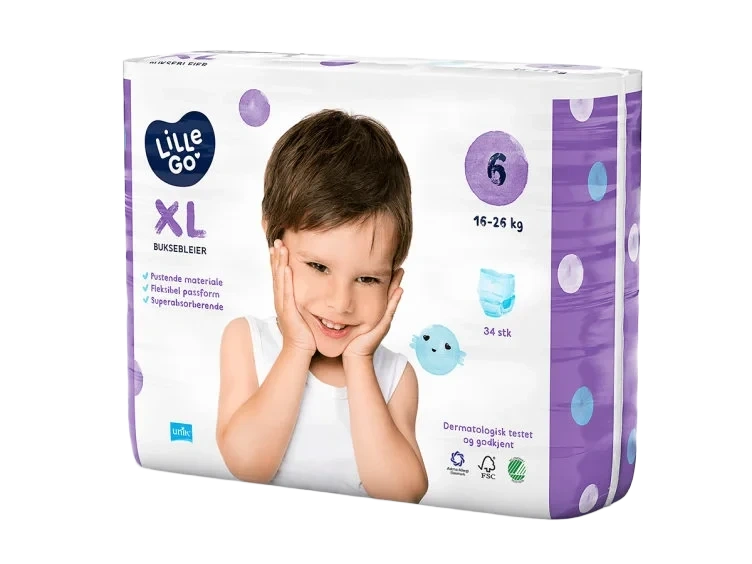 Lillego Buksebleie Str 6 Xl 34stk