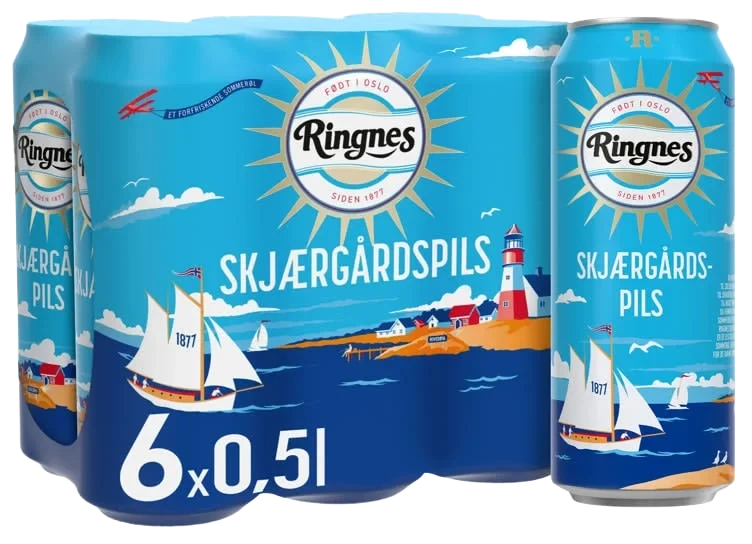 Skjærgårdspils 0,5lx6 boks Ringnes
