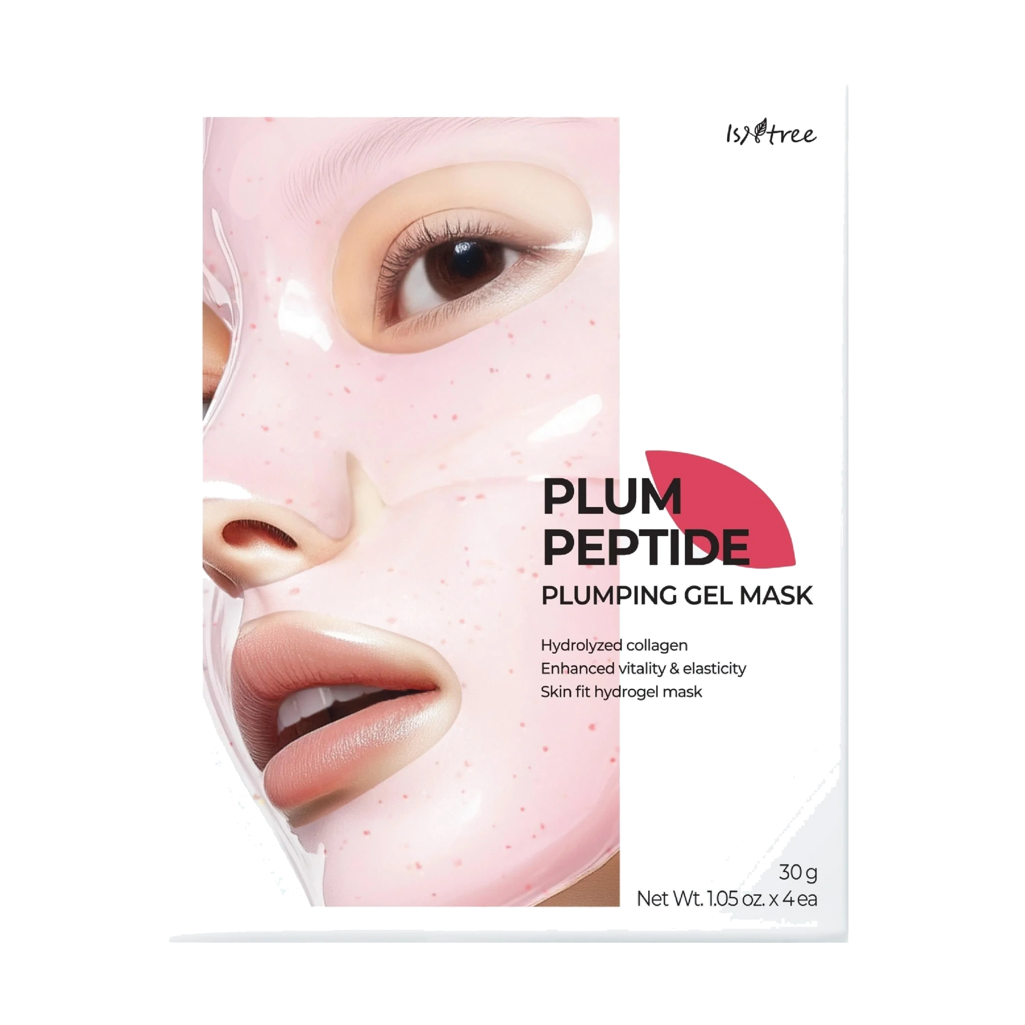 Isntree Plum Peptide Plumping Gel Mask, 4 stk.