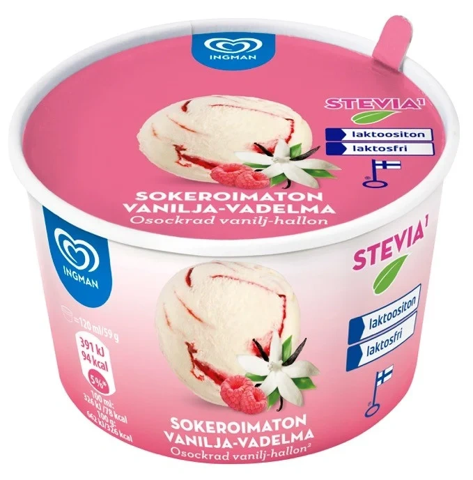 Vanilj-hallonbäg.