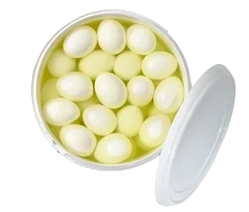 Kokta skalade ägg