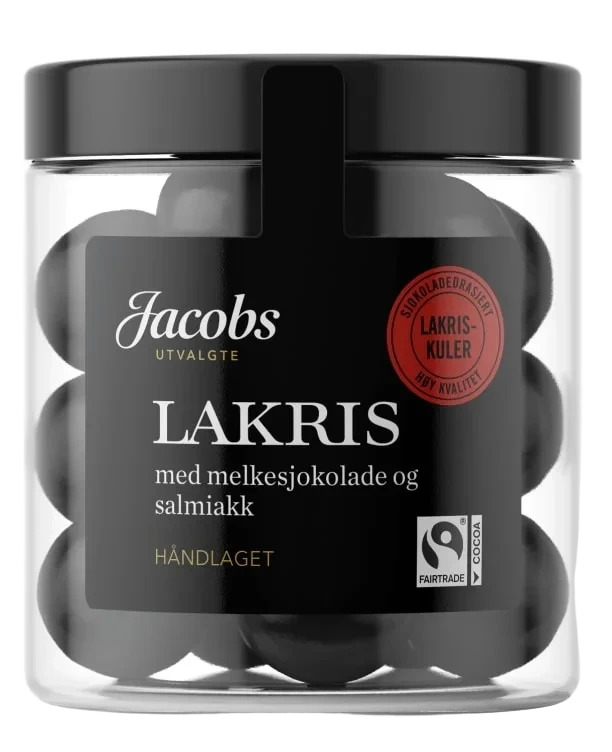 Lakriskuler m/Melkesjokolade Salmiakk 150g Ju