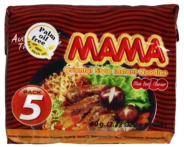 Nudler Biff m/Risolje 5x55g Mama