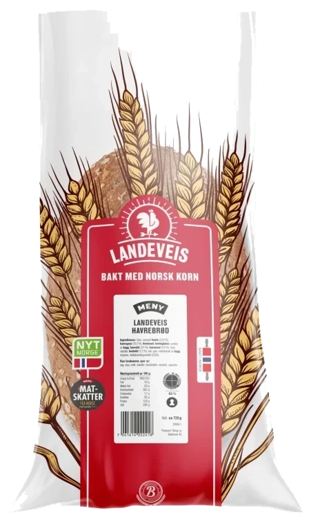 Havrebrød 720g Landeveis