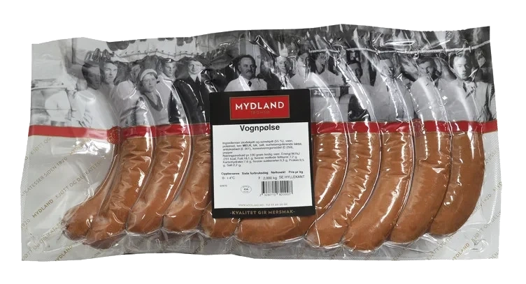 Vognpølser 2 kg Mydland