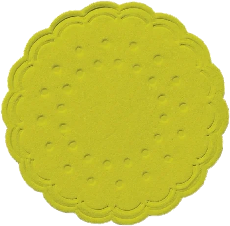 Tissue-Untersetzer, rund Kiwi