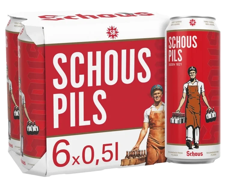 Schous Pilsner 0,5lx6 Bx