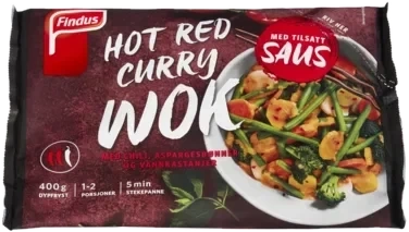 Findus Wok Hot Red Curry