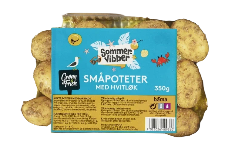 Småpoteter m/Hvitløk 350g Sommervibber
