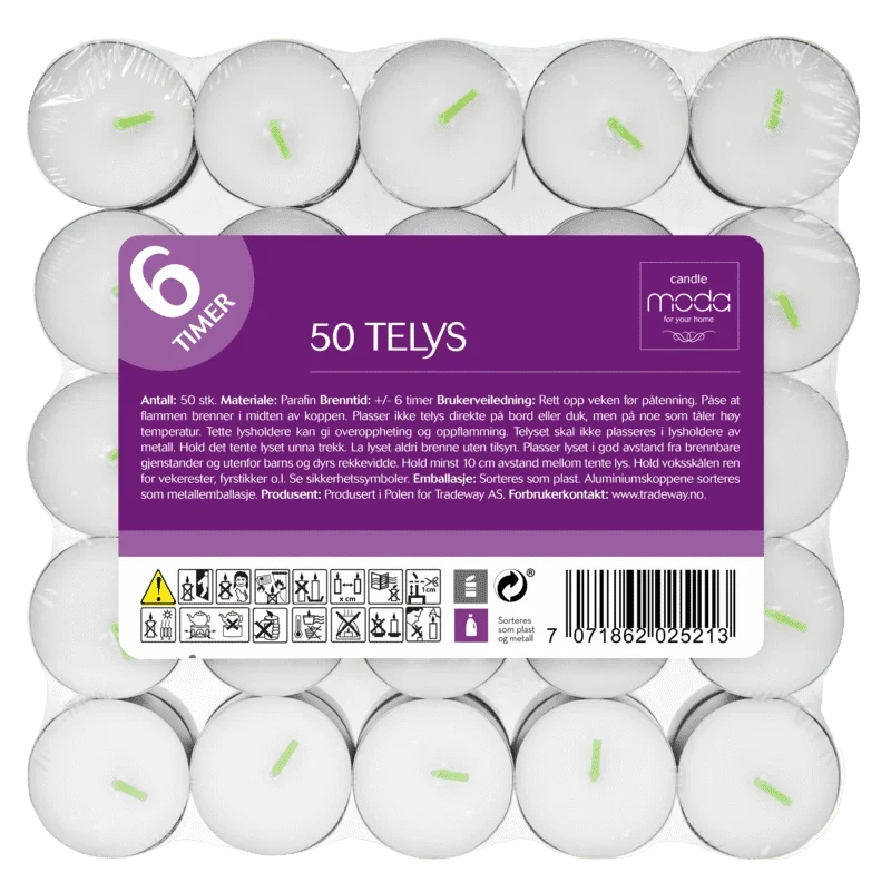 Moda Telys 6 timer 50stk
