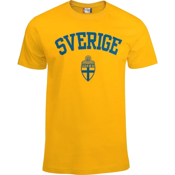 T-shirt Junior Sweden Gul Stl. 120