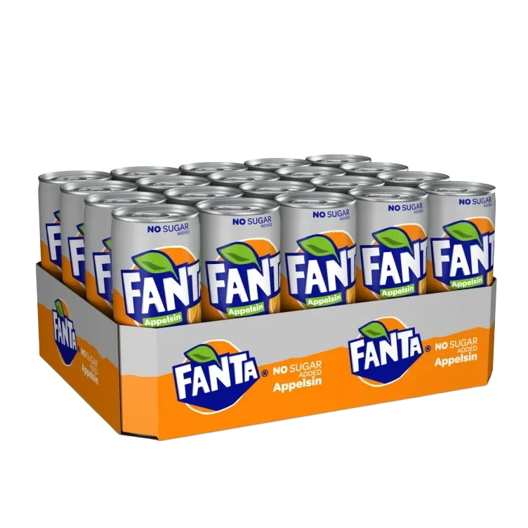 Fanta Orange Zero Sugar 0,33l boks Brett