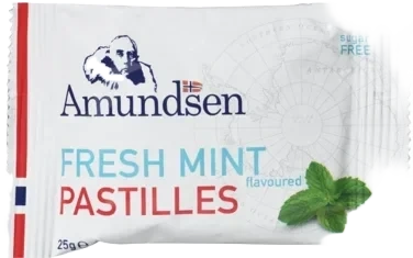 Amundsen Pastilles med Mint Smak Gir Frisk Pust