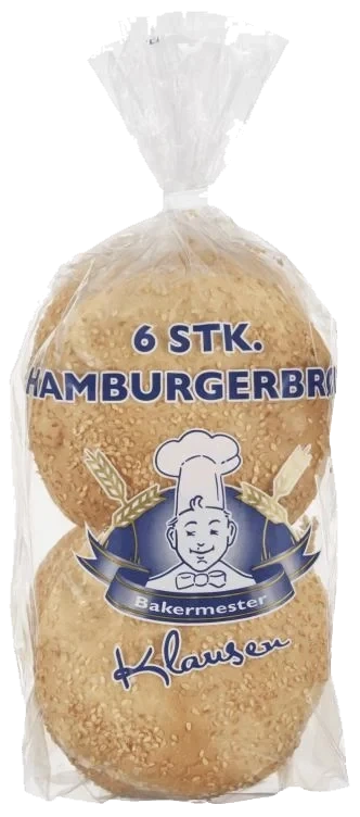 Hamburgerbrød Store 6stk Klausen