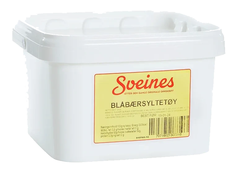 Blåbærsyltetøy          3kg