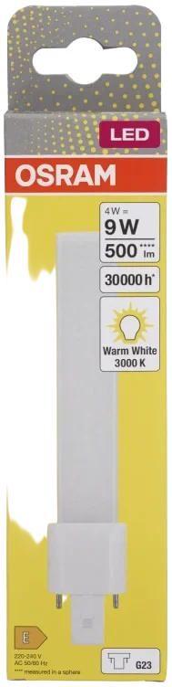 Led Dulux Kompaktlysrør S Em & Ac Mains 4,5w G23 -2 Stift