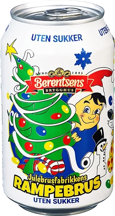 Julebrusfabrikkens rampebrus sukkerfri   24x33cl