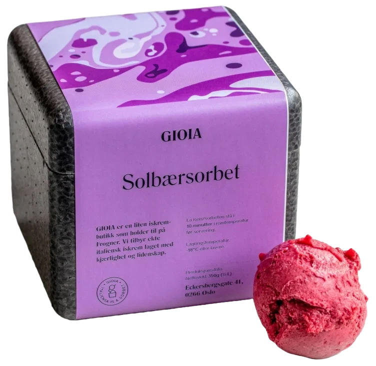 GIOIA Solbærsorbet 0.5L