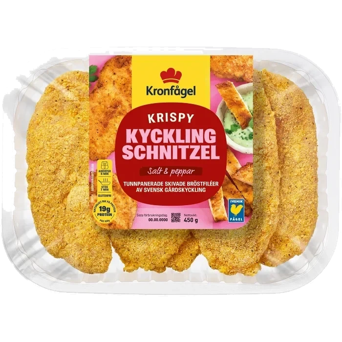 Kycklingschnitzel Färsk Krispy 450g Kronfågel