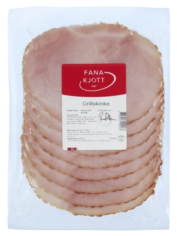 Grillskinke Ca150g Fana Kjøtt