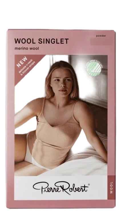 Wool Singlet Powder L/XL Pierre-Robert