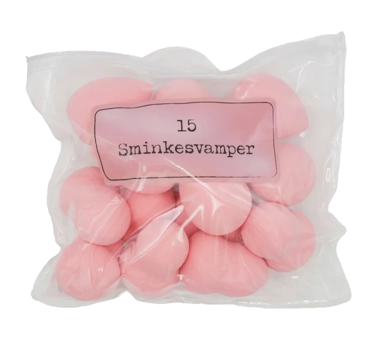 Sminkesvamper 15stk Rosa