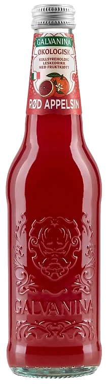 Rød appelsindrikk økol.    12x355ml
