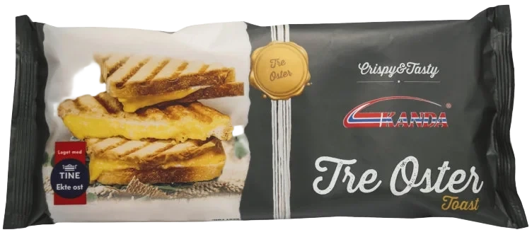 Toast 3oster 166g Kanda