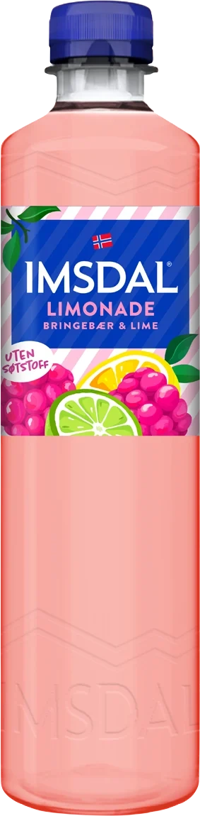 Imsdal Limonade Bringebær & Sitron