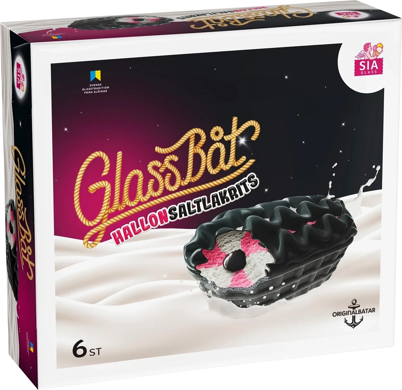 Glassbåt HallonSal