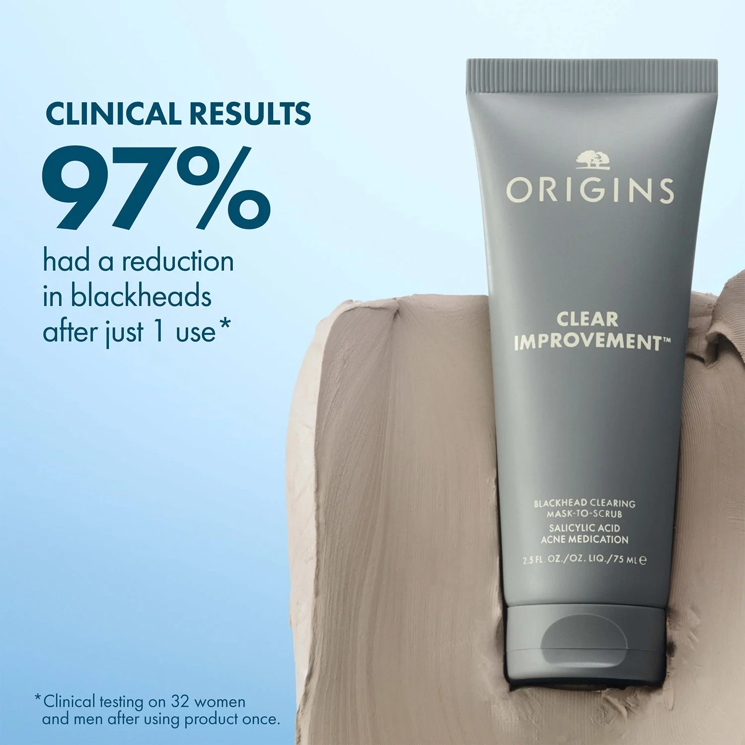 Origins Clear Improvement Blackhead Clearing Mask-To-Scrub