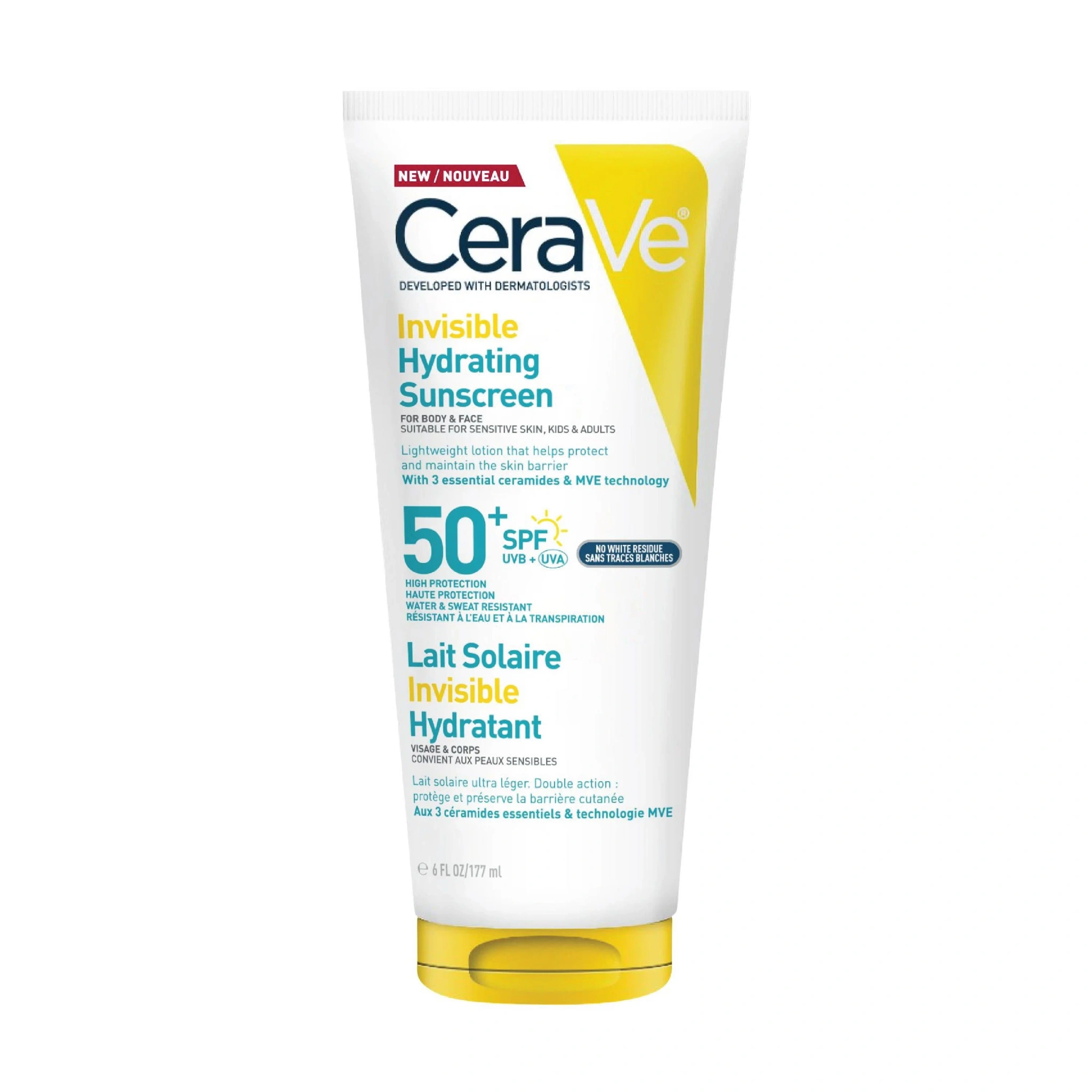 CeraVe Invisible Hydrating Sunscreen SPF50+, 177 ml