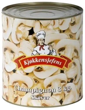 Champignon Skiver 2,84kg Kjøkkensjefens
