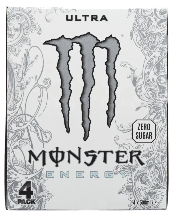 Monster Ultra White 0,5lx4 boks
