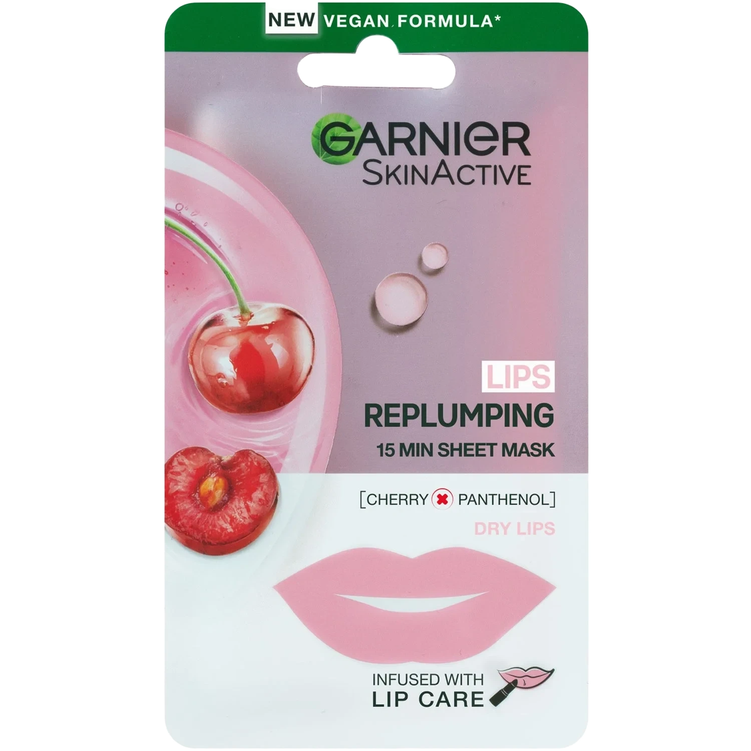 Garnier Lips Replumping 15 min Sheet Mask Cherry