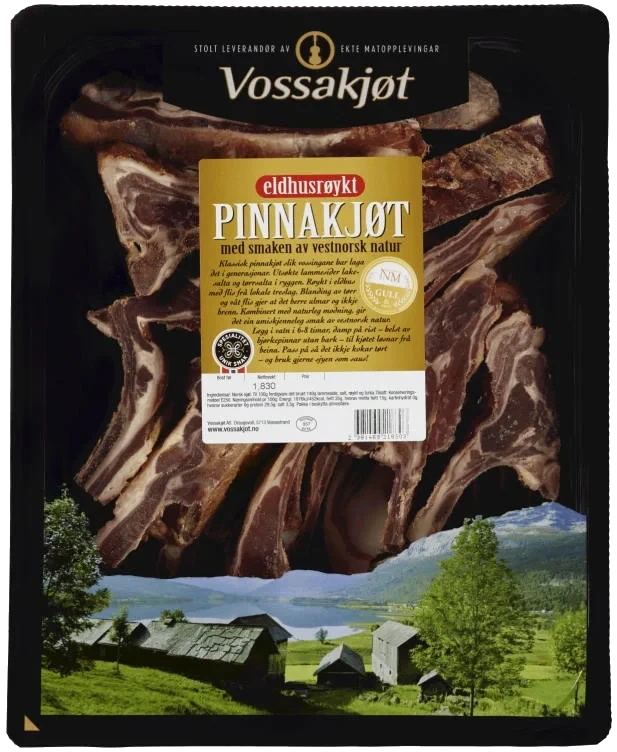 Pinnekjøtt Eldhusrøkt Ca1,8kg Vossakjøt