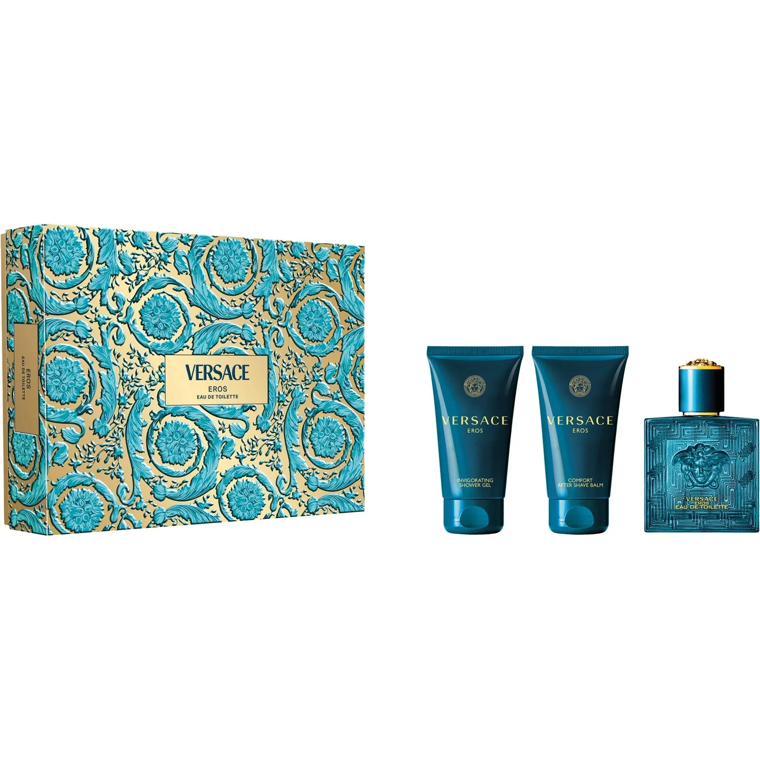Versace Gift Set Eros Pour Homme 50 ml + Shower Gel 50 ml + After Shave Balm 50 ml