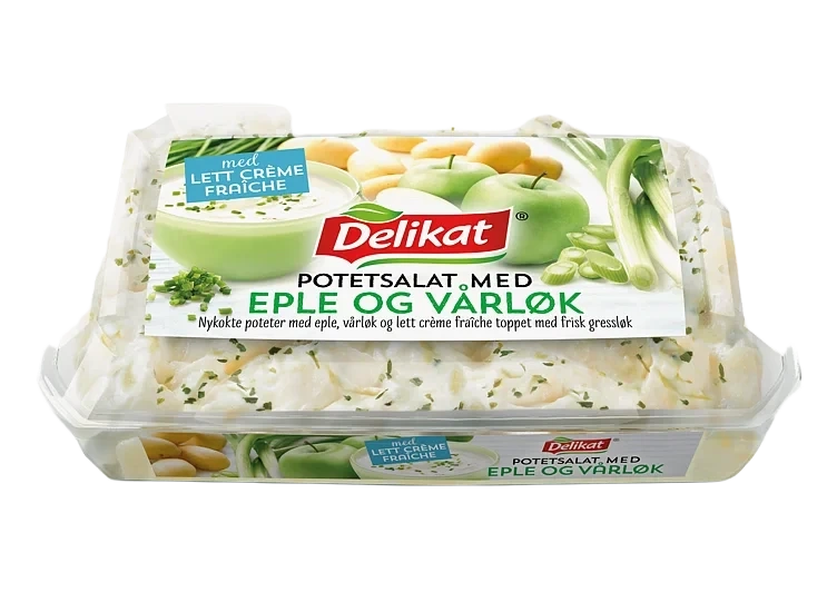 Potetsalat Eple&Vårløk 400g Delikat