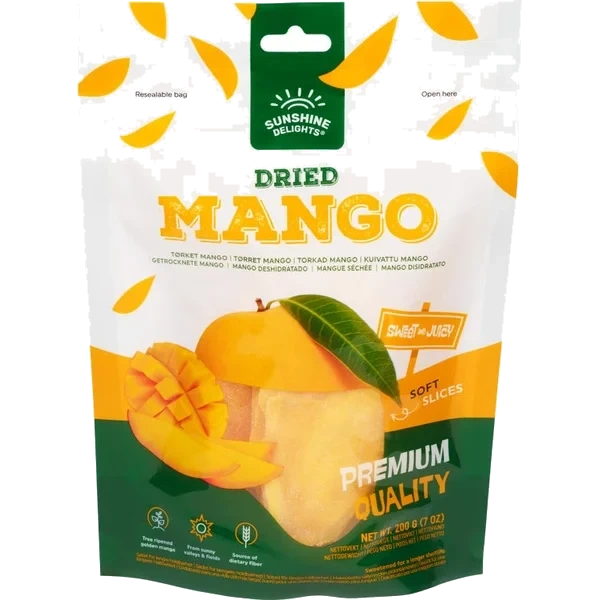 Mango Tørket 200g Sunshine Delights