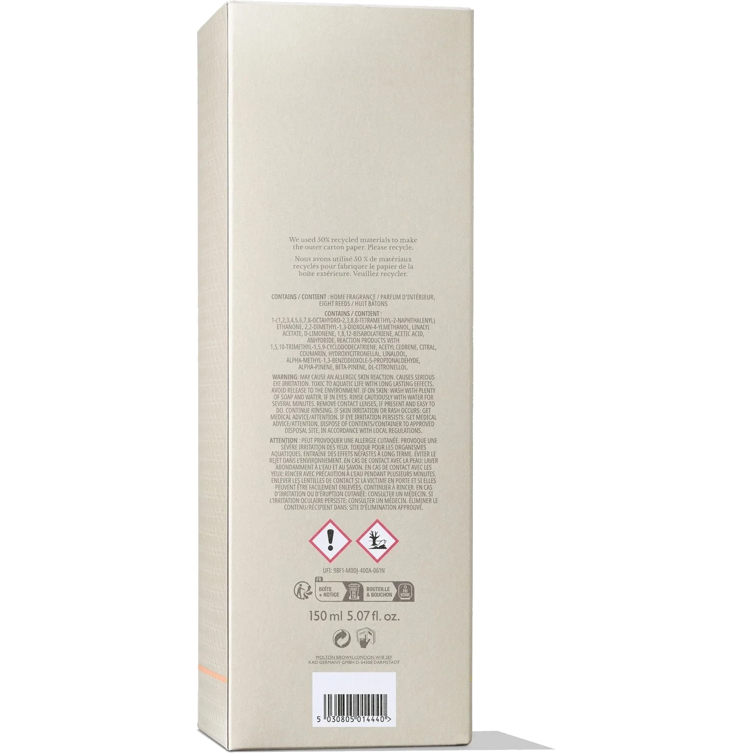 Molton Brown Re-Charge Black Pepper Aroma Reeds 150 ml