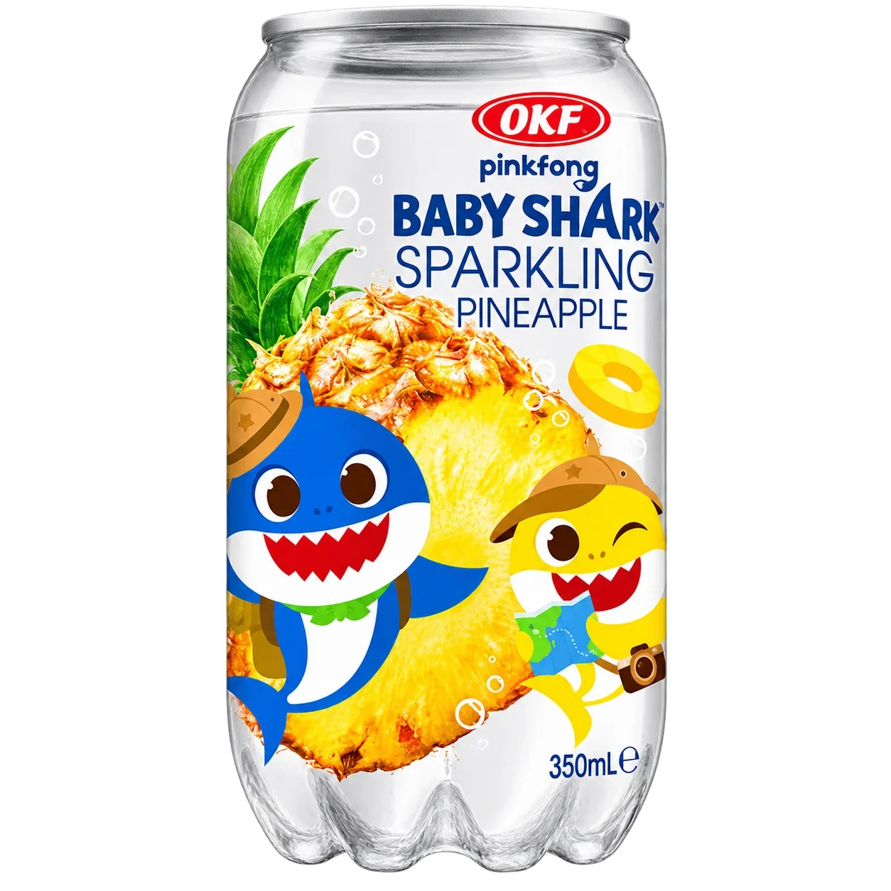 OKF Sparkling Pineapple Baby Shark 350ml