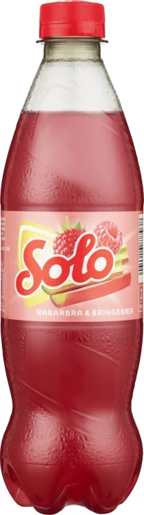 Solo Rabarbra&Bringebær 0,5l flaske