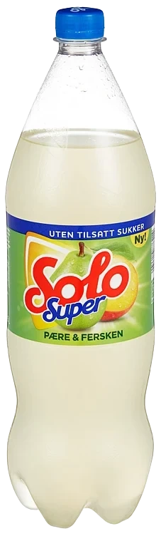 Solo super pære & fersken  8x1,5l