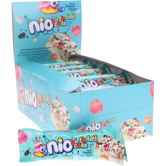 Multigrain Bar Birthday Cake 24-pack