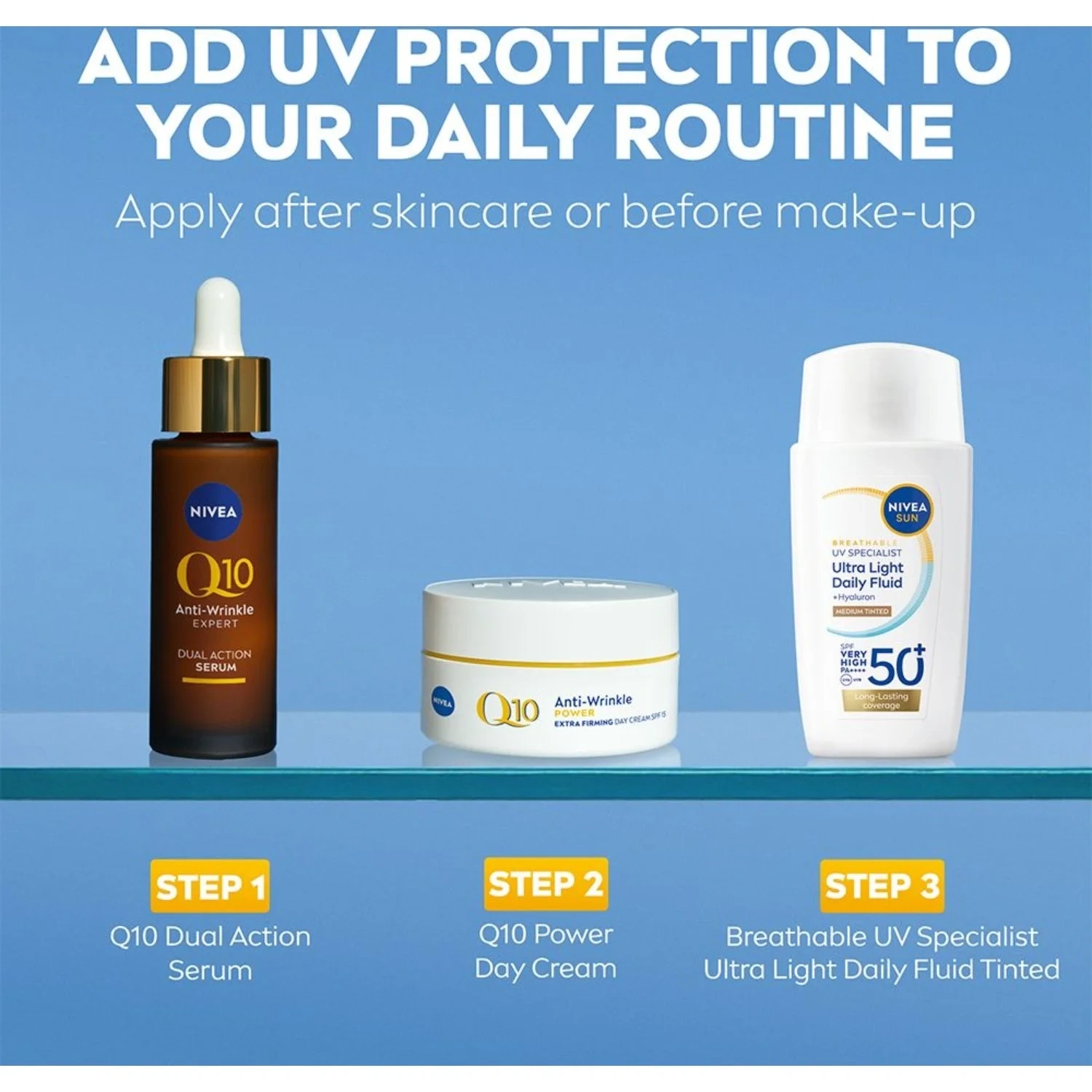 NIVEA UV Face Ultra Fluid Medium Tinted SPF50+