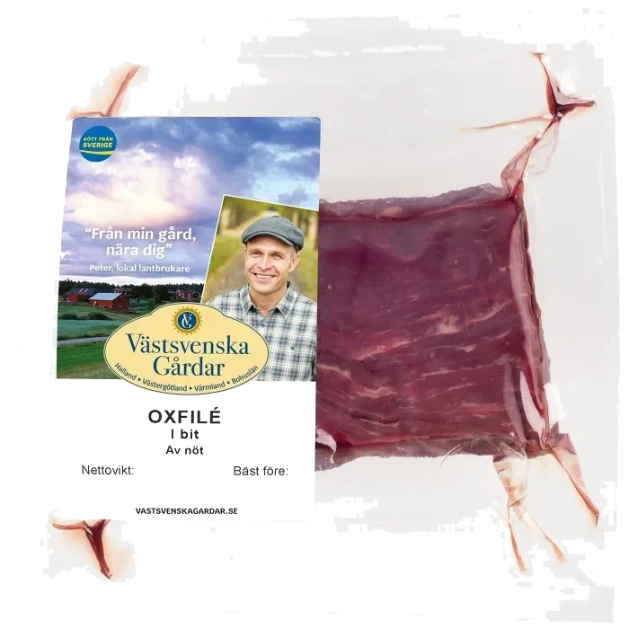 Oxfilé i bit ca 500g Västsvenska Gårdar