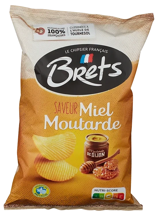 Potetchips m/ honning og sennep  125g