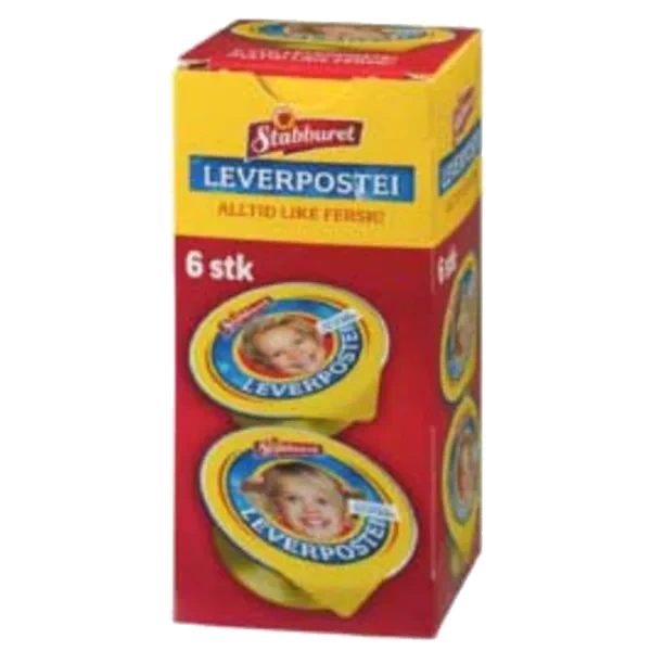 Leverpostei Porsjon 6x22g Stabburet
