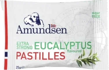 Amundsen Pastilles med Eucalyptus Smak Gir Frisk Pust